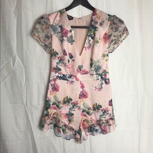 NWT Bebe Floral Romper size 6